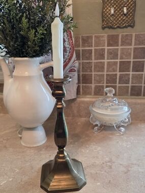 Vintage Brass Candlestick Candleholder